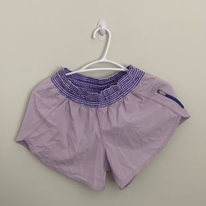 Lululemon tracker shorts purple